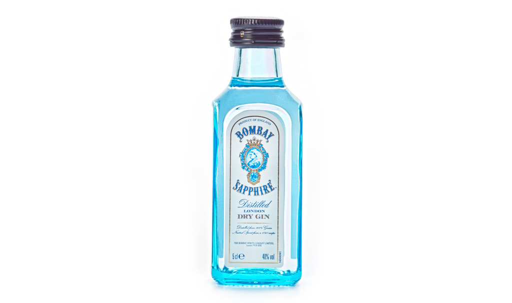 Bombay sapphire, england. 5 cl, 40% vol, dry gin